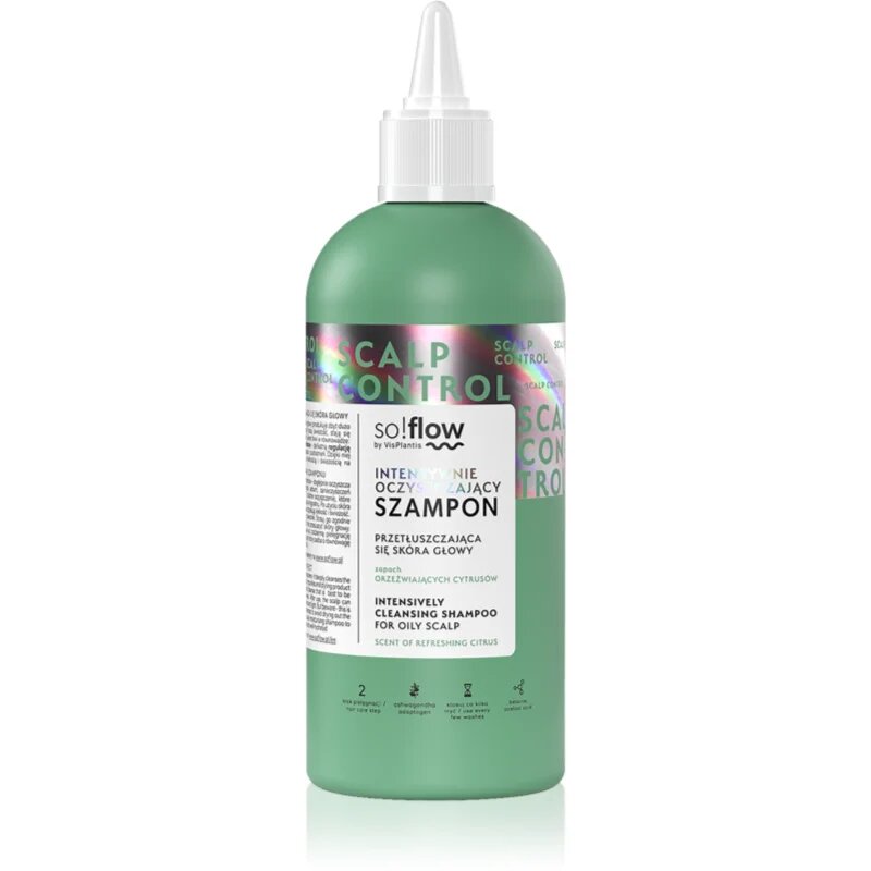 so!flow Oily Scalp Intensively Cleansing Shampoo čistilni šampon za mastno lasišče 200 ml