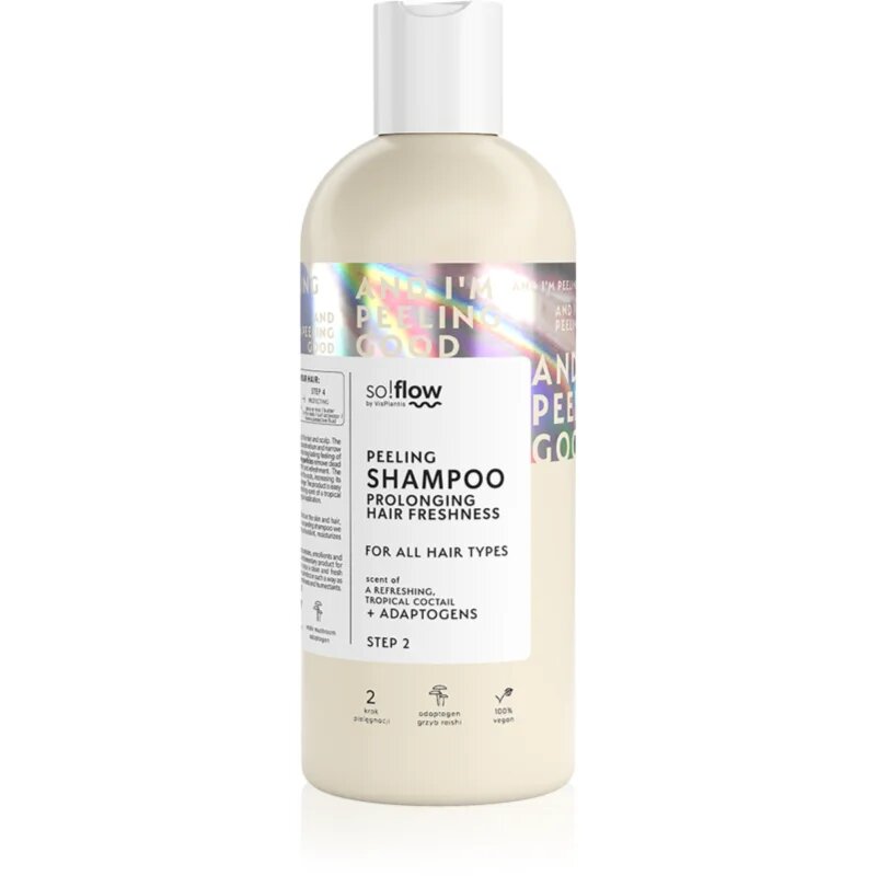 so!flow Peeling Shampoo Prolonging Hair Freshness piling šampon za mastno lasišče 400 ml