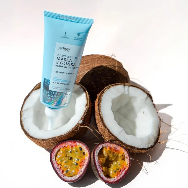 so!flow Purifying Mask Reducing Sebum globoko čistilna maska za mastno lasišče 100 ml