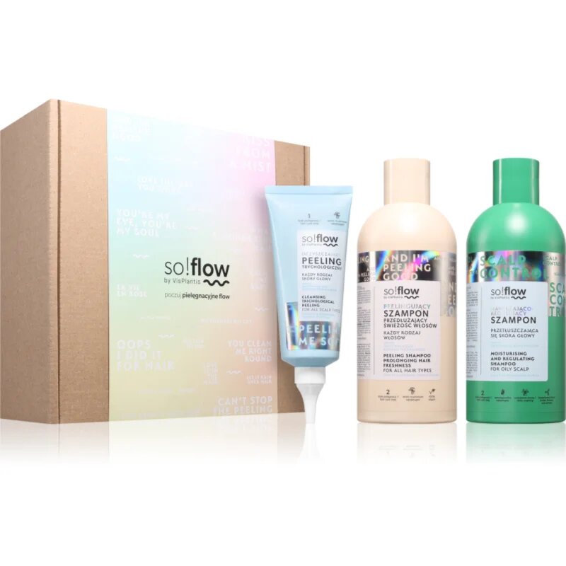 so!flow Scalp Detox & Deep Cleansing Set darilni set za mastno lasišče