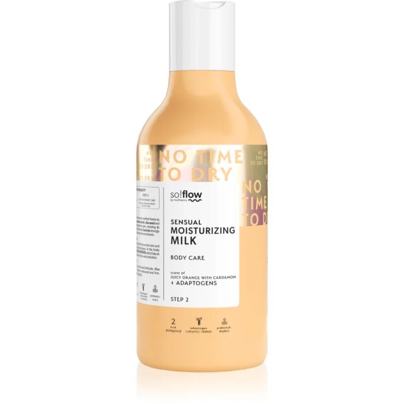 so!flow Sensual Moisturizing Shower Milk losjon za telo Orange With Cardamom 400 ml