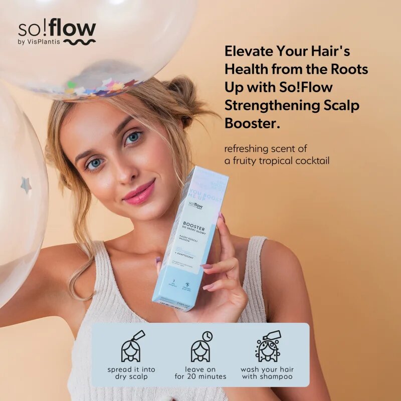 so!flow Strenghtening Scalp Booster krepilni serum za okrepitev in rast las 100 ml