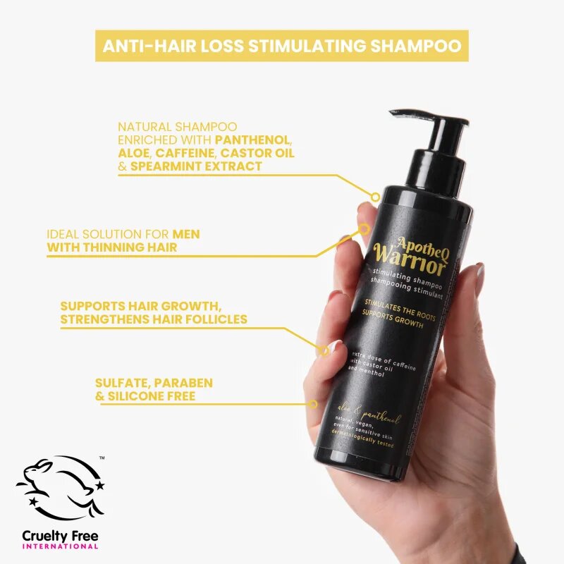 Soaphoria ApotheQ Warrior Caffeine Shampoo šampon za spodbujanje rasti las 250 ml