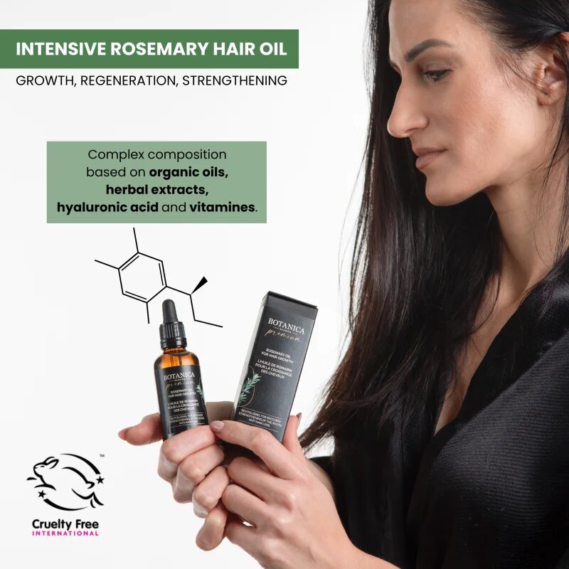 Soaphoria Botanica Slavica Rosemary Oil hranilno olje za lase in lasišče 50 ml