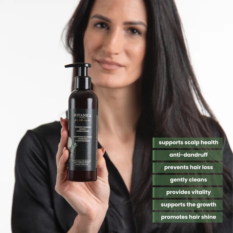 Soaphoria Botanica Slavica Rosemary Shampoo intenzivni šampon za okrepitev in rast las 250 ml