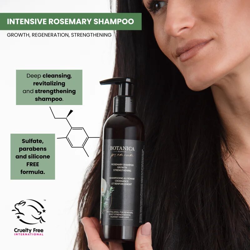 Soaphoria Botanica Slavica Rosemary Shampoo intenzivni šampon za okrepitev in rast las 250 ml