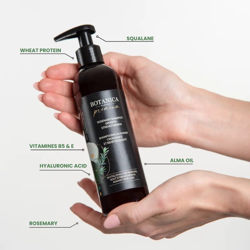 Soaphoria Botanica Slavica Rosemary Shampoo intenzivni šampon za okrepitev in rast las 250 ml