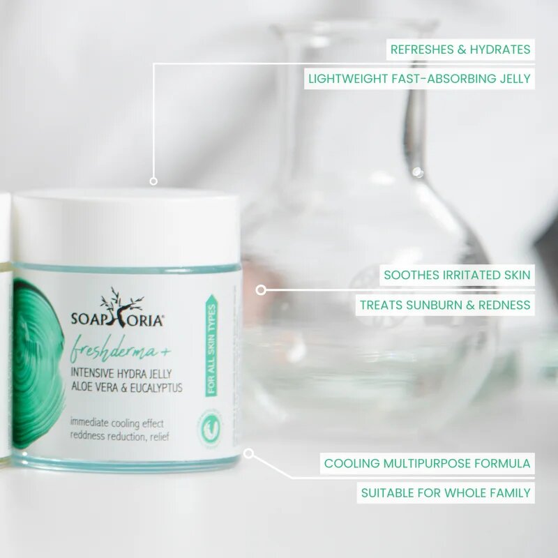 Soaphoria CoolingJelly+ Aloe Vera & Eucalyptus hladilni gel z aloe vero 100 ml