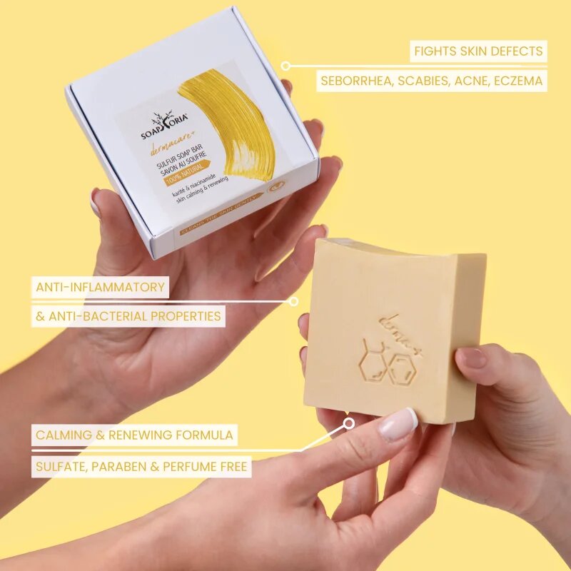 Soaphoria Dermacare+ Sulphur milo z žveplom za globinsko čiščenje 125 g