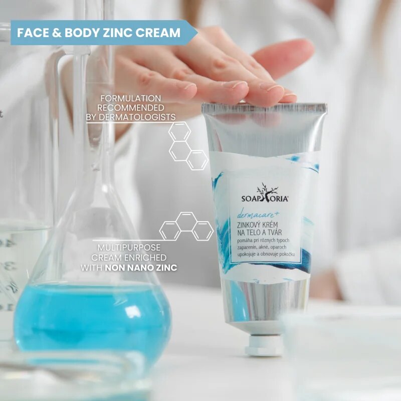 Soaphoria Dermacare+ Zinc regeneracijska krema za telo in obraz 75 ml