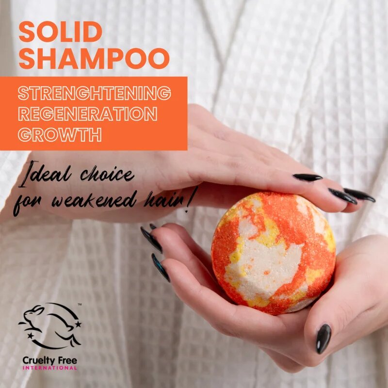Soaphoria Hair Care Solid Shampoo organski trdi šampon za okrepitev in rast las 80 g