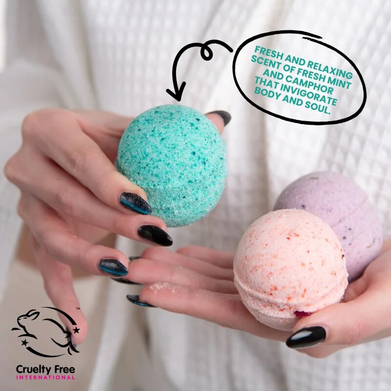 Soaphoria Inhale Exhale Freshness šumeča kopalna kroglica Svěžest 85 g
