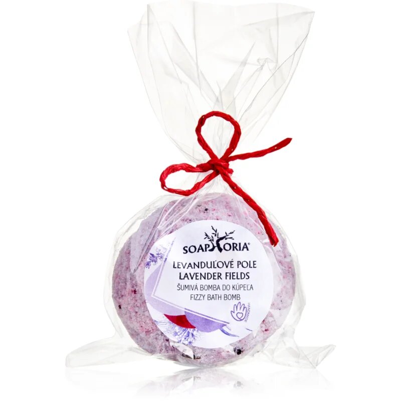 Soaphoria Lavender Fields Fizzy Bath Bomb kroglica za kopanje z regeneracijskim učinkom 85 g