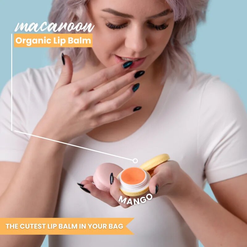 Soaphoria Macaroon Mango balzam za ustnice z vonjem Mango 10 ml