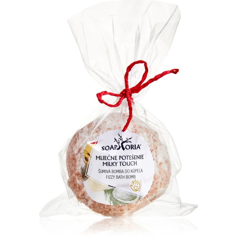 Soaphoria Milky Touch Fizzy Bath Bomb regeneracijska kroglica za kopel z učvrstitvenim učinkom 85 g
