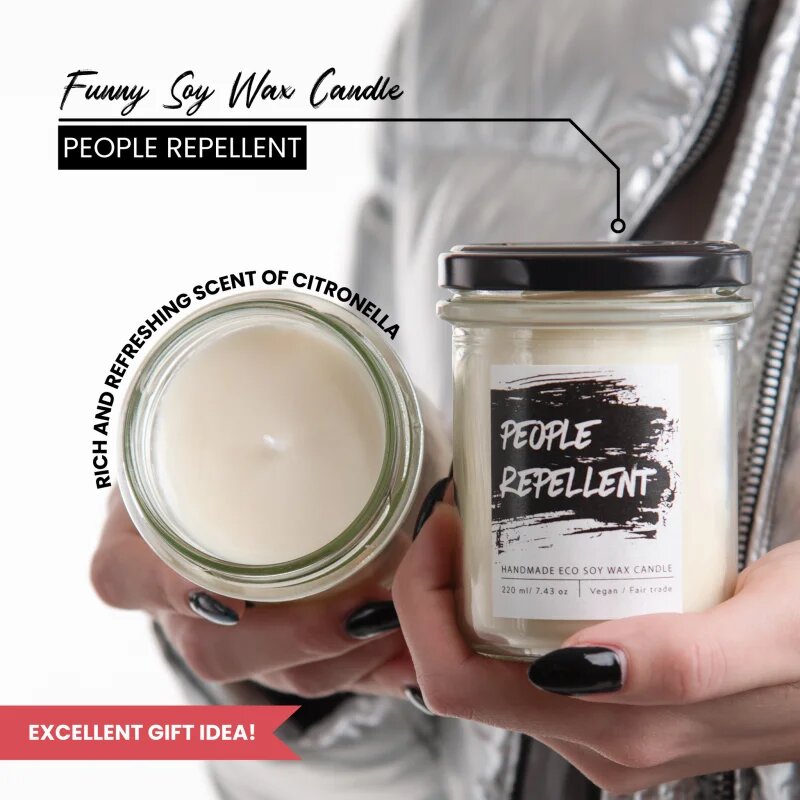 Soaphoria People Repellent dišeča sveča 220 ml