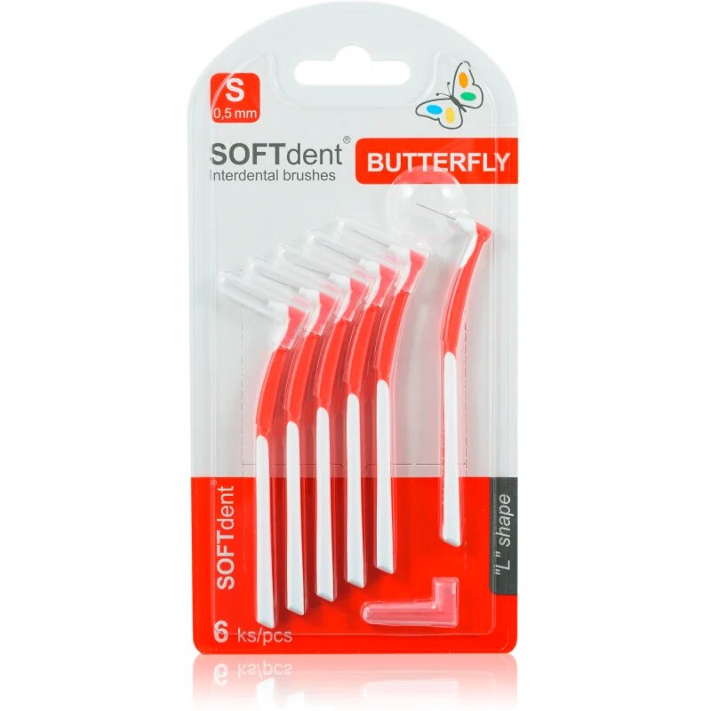 SOFTdent Butterfly S medzobna ščetka 05 mm 6 kos