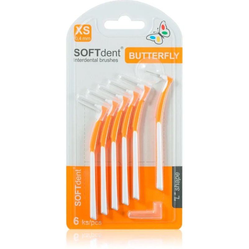 SOFTdent Butterfly XS medzobna ščetka 04 mm 6 kos