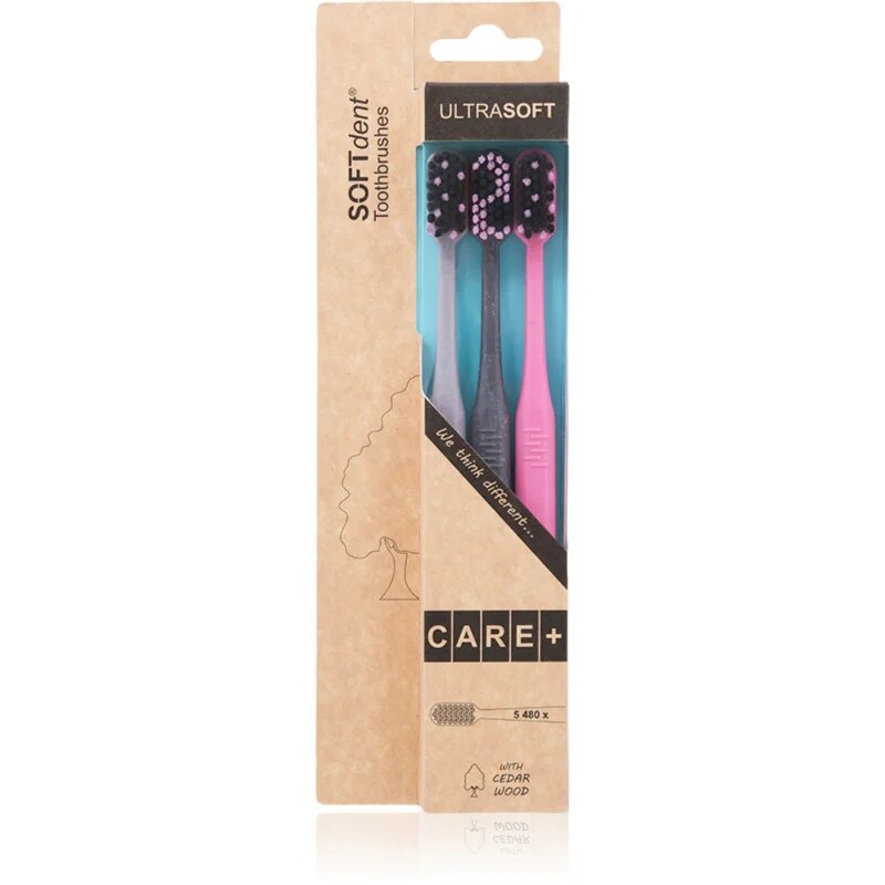 SOFTdent ECO Ultra Soft zobna ščetka 3 kos