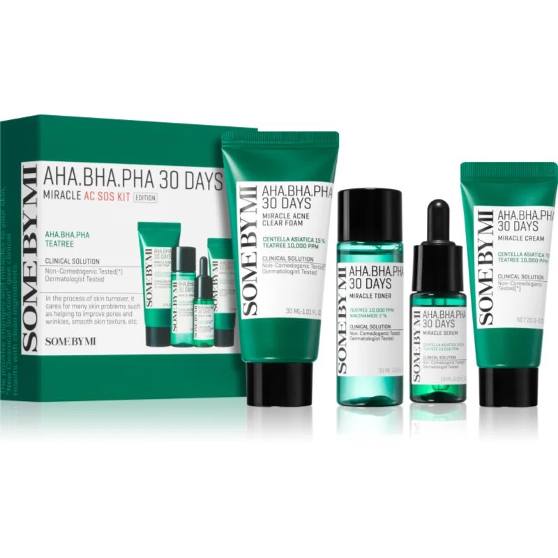 Some By Mi AHA∙BHA∙PHA 30 Days Miracle AC SOS Kit darilni set proti aknam