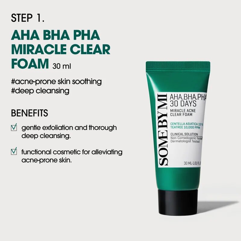 Some By Mi AHA∙BHA∙PHA 30 Days Miracle AC SOS Kit darilni set proti aknam