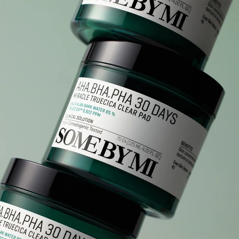 Some By Mi AHA∙BHA∙PHA 30 Days Miracle Truecica Clear Pad čistilne blazinice za problematično kožo akne 70 kos