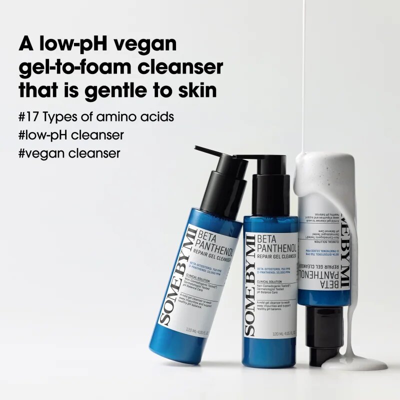Some By Mi Beta Panthenol Repair Gel Cleanser nežni čistilni gel za občutljivo kožo 120 ml