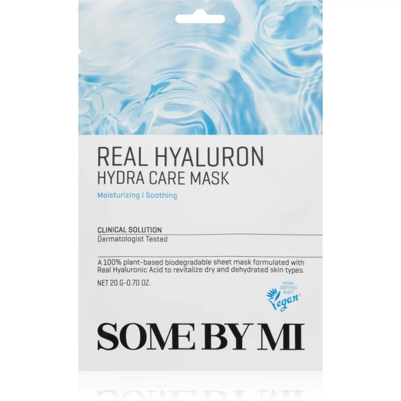 Some By Mi Clinical Solution Hyaluron Hydra Care Mask vlažilna tekstilna maska s pomirjajočim učinkom 20 g