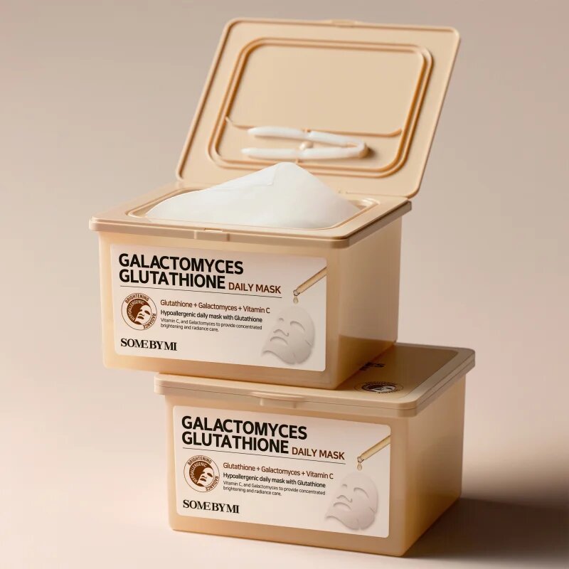 Some By Mi Galactomyces Glutathione Daily Mask Pack revitalizacijska maska iz platna veliko pakiranje 30 kos