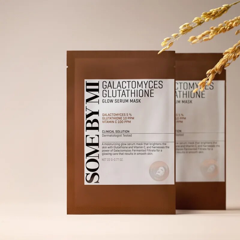 Some By Mi Galactomyces Glutathione Glow Serum Mask revitalizacijska maska iz platna za občutljivo in suho kožo 22 g