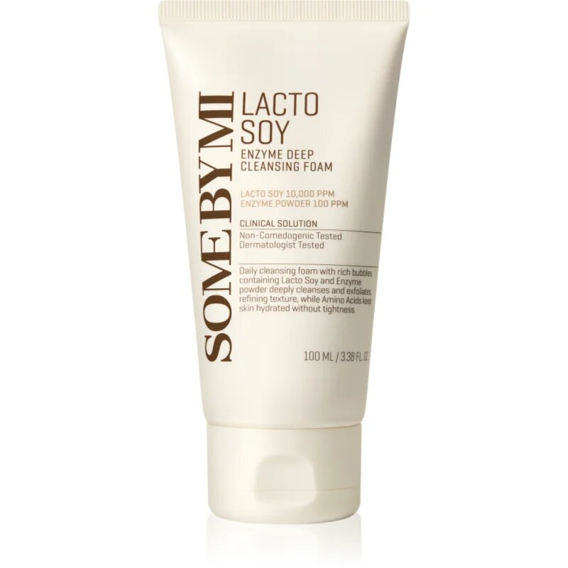 Some By Mi Lacto Soy Enzyme Deep Cleansing Foam globinsko čistilna pena s pomirjajočim učinkom 100 ml