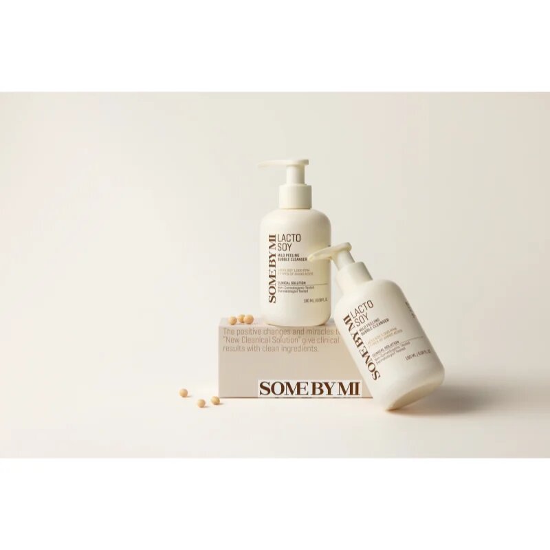 Some By Mi Lacto Soy Mild Bubble Peeling Cleanser nežni čistilni piling za občutljivo kožo 180 ml
