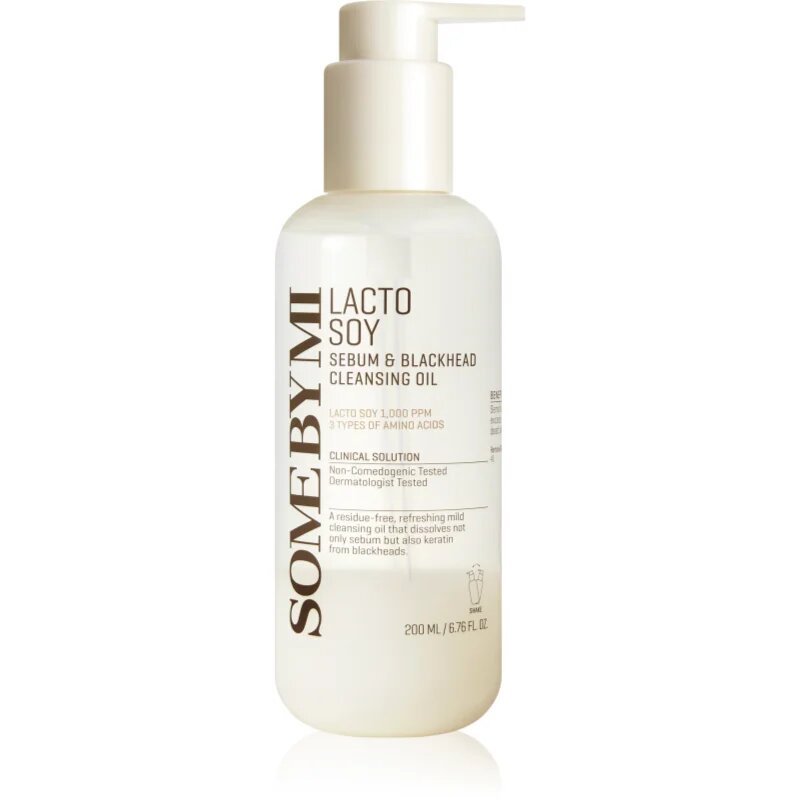 Some By Mi Lacto Soy Sebum & Blackhead Cleansing Oil nežno čistilno olje za občutljivo kožo 200 ml
