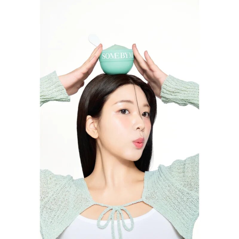 Some By Mi PDRN Spirulina Soothing Sherbet Mask pomirjajoča maska za obraz s hladilnim učinkom 10x1 g