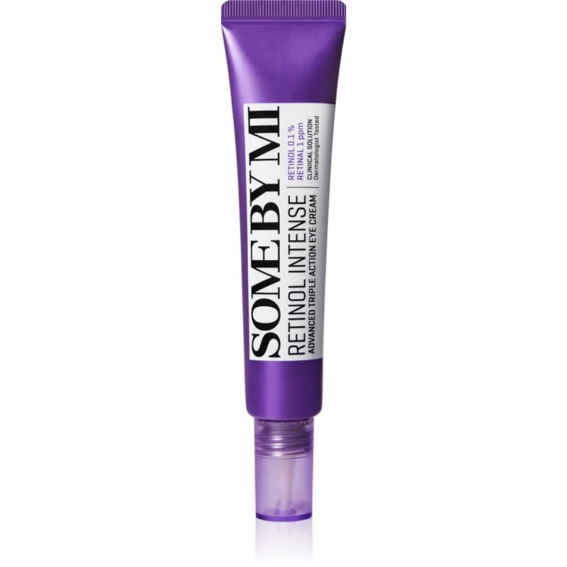 Some By Mi Retinol Intense Advanced Triple Action Eye Cream vlažilna in gladilna krema za predel okoli oči z retinolom 30 ml