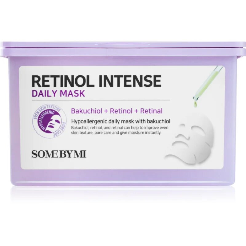 Some By Mi Retinol Intense Daily Mask maska iz platna proti gubam veliko pakiranje 30 kos