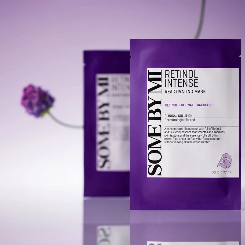 Some By Mi Retinol Intense Reactivating Mask maska iz platna proti gubam za zrelo kožo 22 g