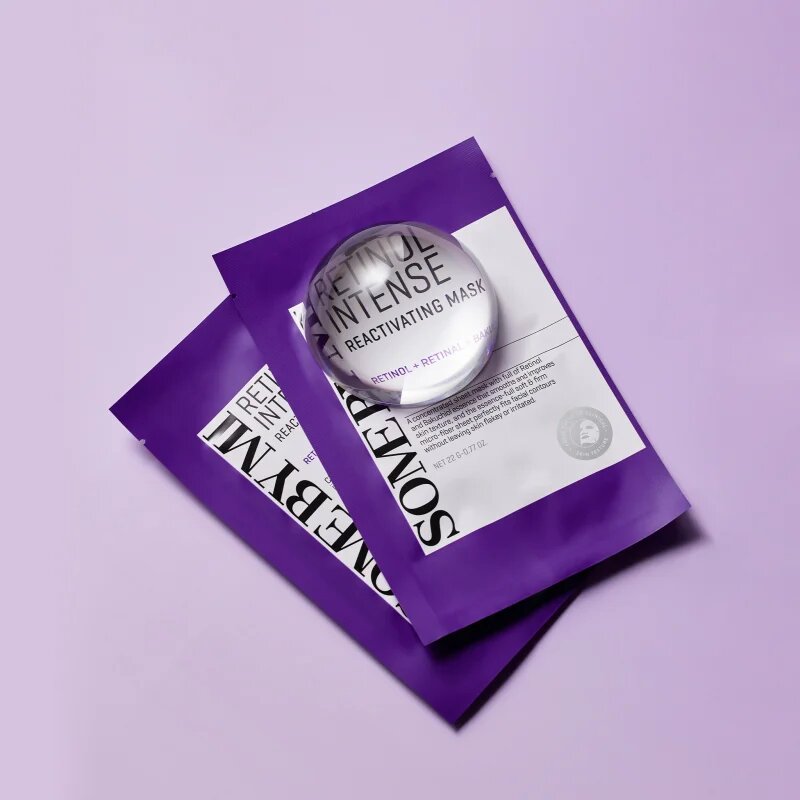 Some By Mi Retinol Intense Reactivating Mask maska iz platna proti gubam za zrelo kožo 22 g
