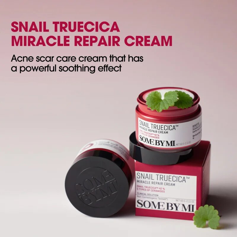 Some By Mi Snail Truecica Miracle Repair Cream pomirjevalna in vlažilna krema 60 g