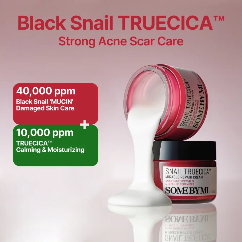 Some By Mi Snail Truecica Miracle Repair Cream pomirjevalna in vlažilna krema 60 g