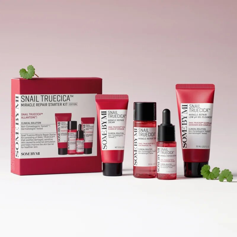 Some By Mi Snail Truecica Miracle Repair Starter Kit darilni set za občutljivo k aknam nagnjeno kožo