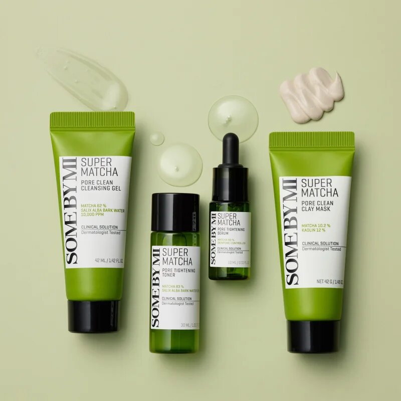 Some By Mi Super Matcha Pore Care Starter Kit darilni set za zmanjšanje por in mat videz kože