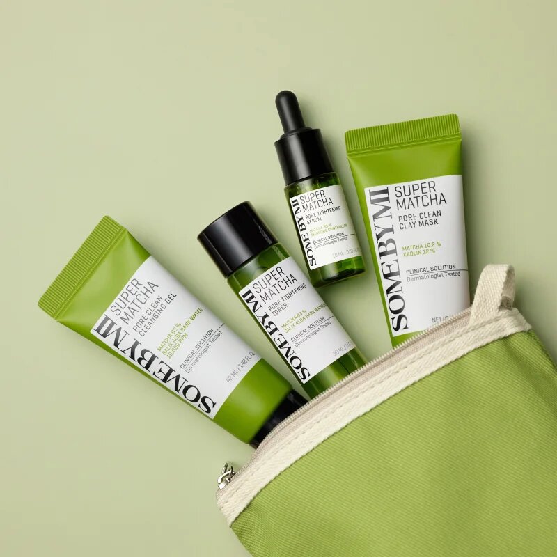 Some By Mi Super Matcha Pore Care Starter Kit darilni set za zmanjšanje por in mat videz kože