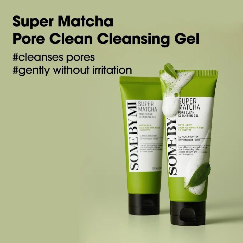 Some By Mi Super Matcha Pore Clean Cleansing Gel nežni čistilni gel za razširjene pore 100 ml