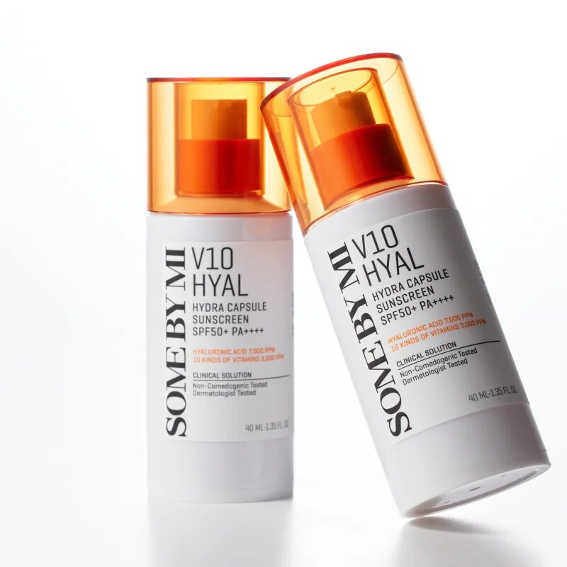 Some By Mi V10 Hyal Hydra Capsule Sunscreen zaščitna krema za občutljivo in netolerantno kožo SPF 50+ 40 ml