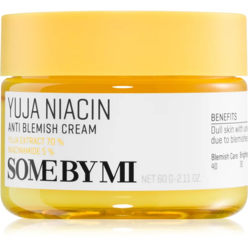Some By Mi Yuja Niacin Anti Blemish Cream vlažilna in posvetlitvena krema za obraz za kožo s hiperpigmentacijo 60 g