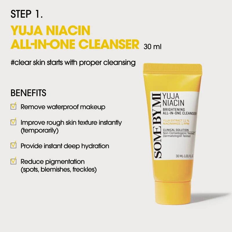 Some By Mi Yuja Niacin Anti Blemish Starter Kit Potovalni set za poenotenje tona kože
