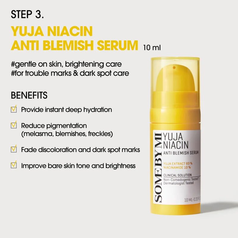 Some By Mi Yuja Niacin Anti Blemish Starter Kit Potovalni set za poenotenje tona kože