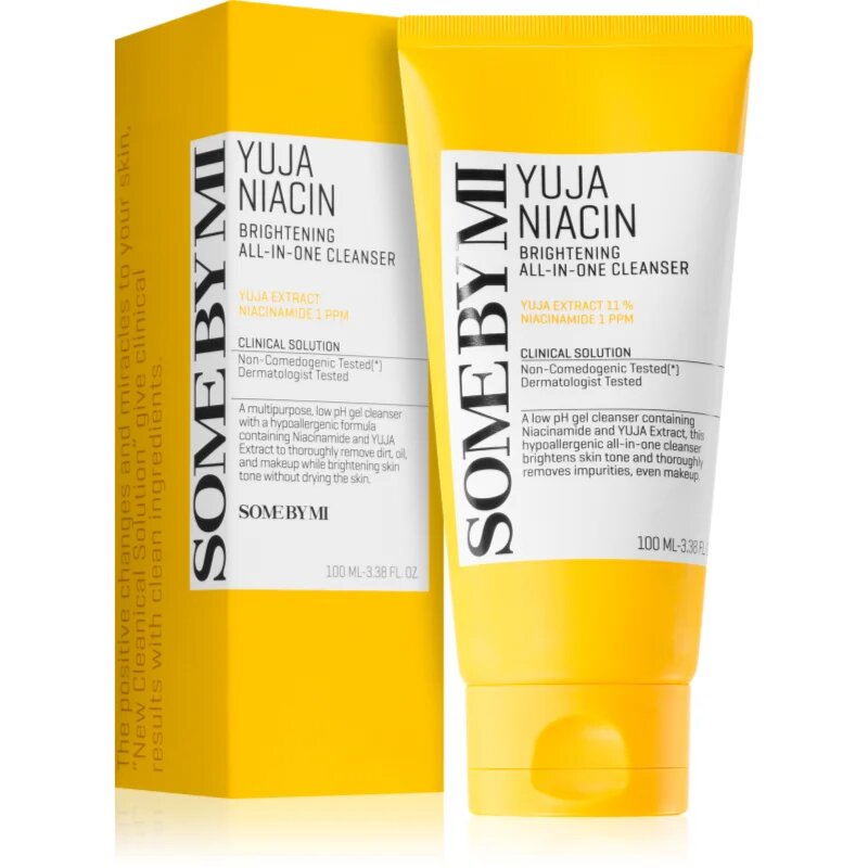 Some By Mi Yuja Niacin Brightening All in One Cleanser posvetlitvena čistilna pena za občutljivo kožo 100 ml