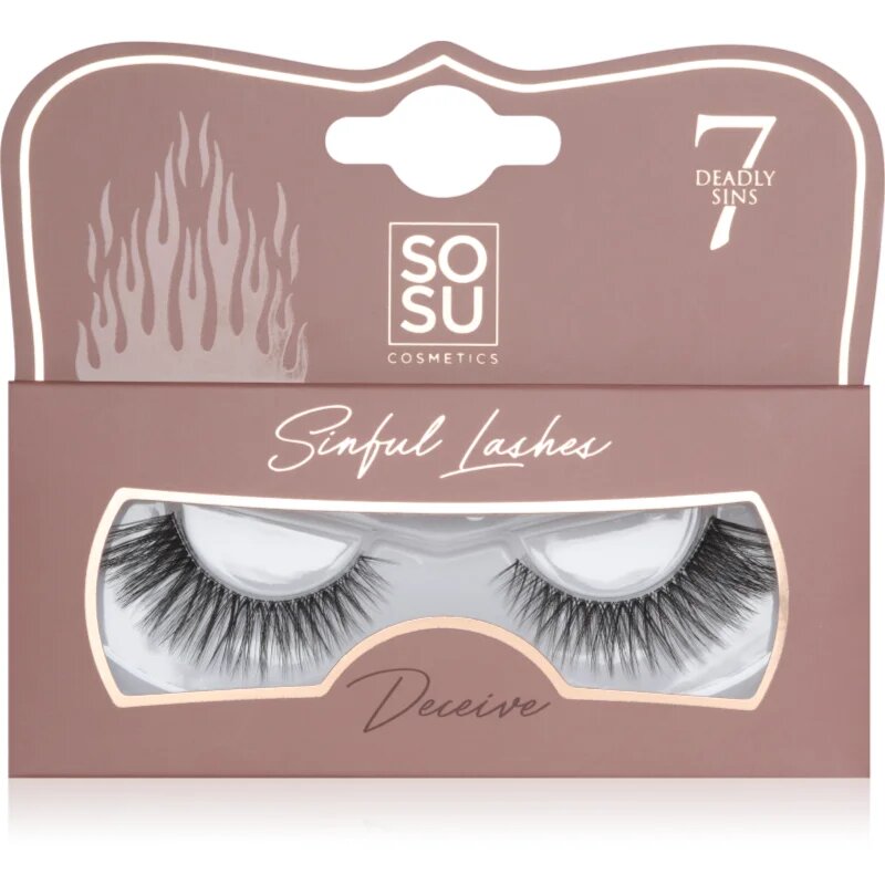 SOSU Cosmetics 7 Deadly Sins Lashes umetne trepalnice Deceive 1 kos